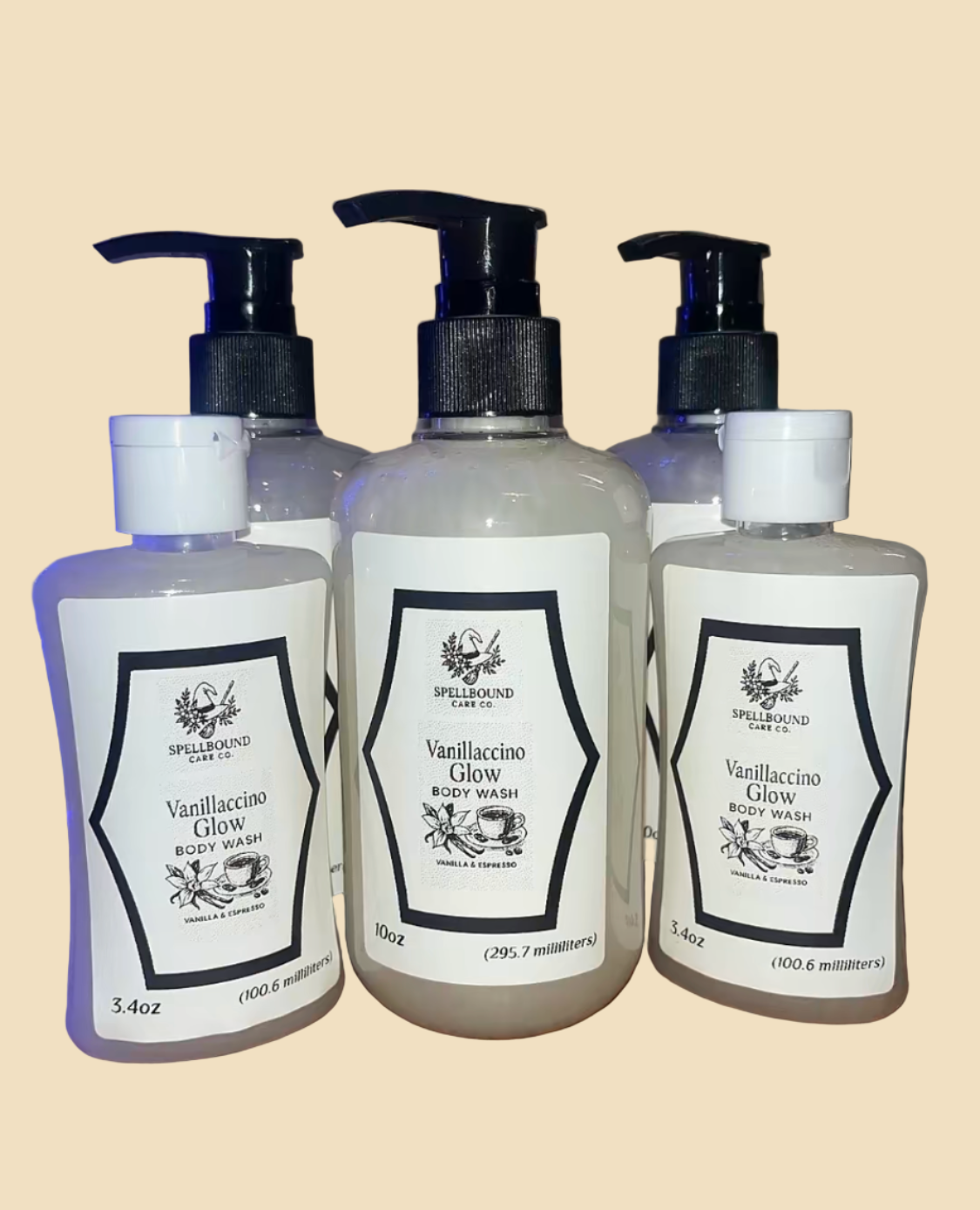 Vanillaccino Glow Body Wash Large